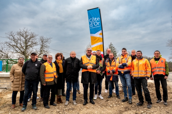 Après un chantier de 3 mois, la circulation des usagers peut reprendre en toute sécurité sur le pont de Saint-Seine-sur-Vingeanne