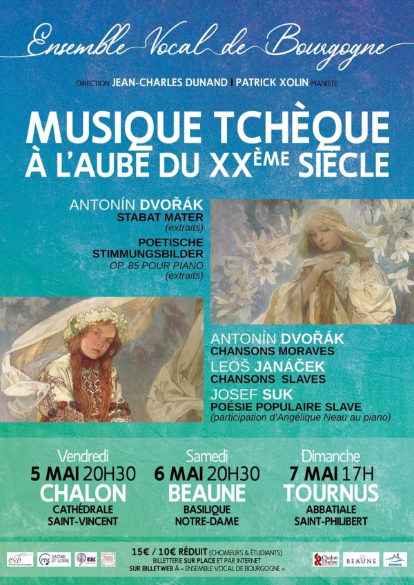 L'Ensemble Vocal de Bourgogne en concert à Chalon, Beaune et Tournus en mai 