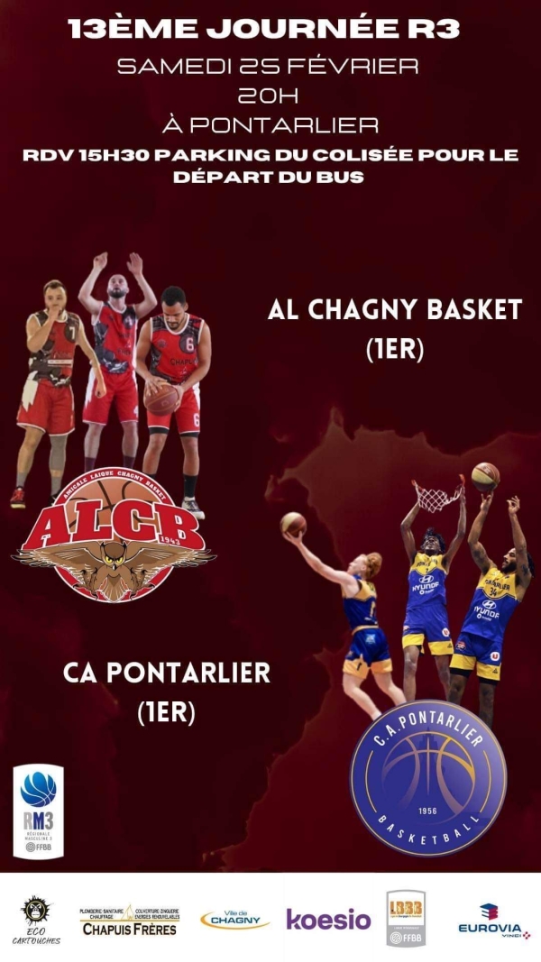 L’AL Chagny Basket « prête à en découdre » ce  samedi 25 février à Pontarlier 