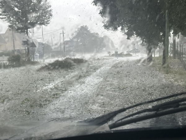 Les secteurs de Cosne sur Loire et Auxerre bien impactés par les orages de grêle ce mercredi 
