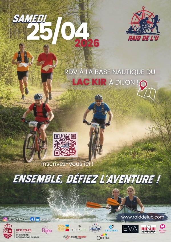 Dijon - Le Raid de l’U revient pour sa 24e édition le 25 avril au Lac Kir