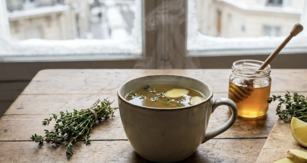 Toux, rhume, grippe : cette tisane maison aux 5 plantes de votre cuisine pourrait enfin sauver vos nuits