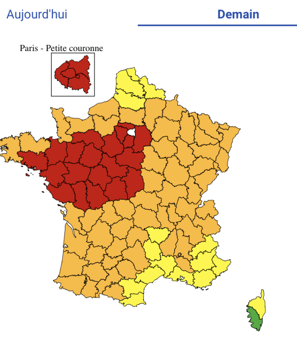 CANICULE - 9 départements en rouge... 24 ce samedi.. la canicule se renforce 