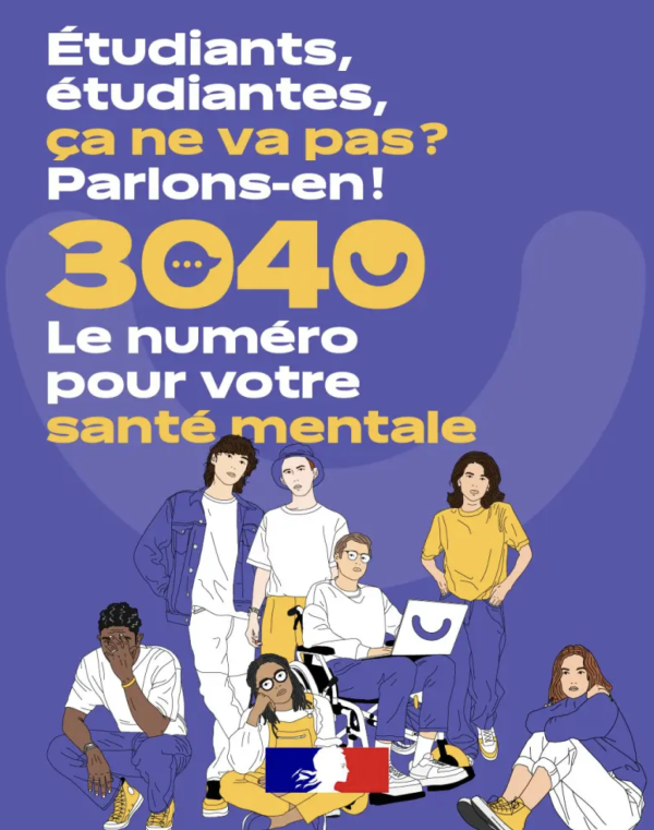 3040 - Un numéro d'écoute pour les étudiants en difficulté