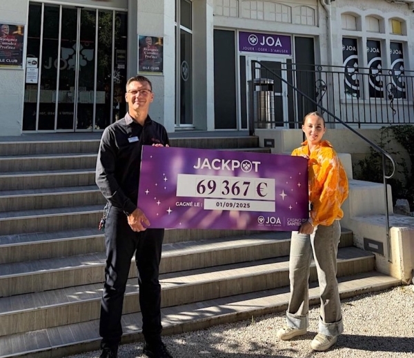 La chance continue de sourire au Casino JOA de Santenay !