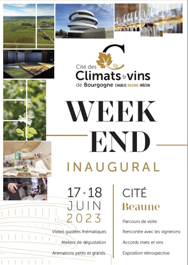 17 et 18 juin : programme du week-end inaugural de la Cité des Climats et vins de Bourgogne